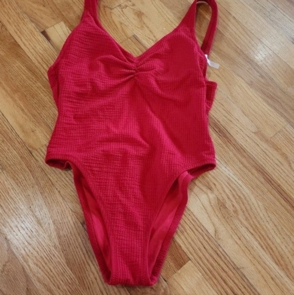 Sexy RED~~Bathing suit Swimsuit One Piece high thigh Shade and Shore